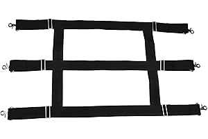 tinkare Stall Guard for Horse Stable Gate with Adjustable Straps and 2" Nylon Webbing Allow Air Flow