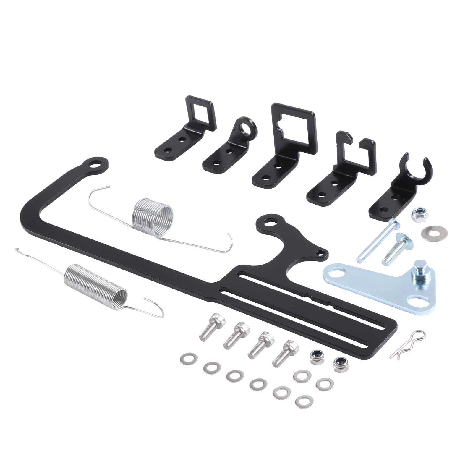 Photo 1 of WOWYZL 304147 EZ-EFI Cable Mount Kit Carburetor Throttle Cable Mount Bracket Steel Black