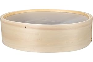 NULYLU Wooden Flour Sieve Fine Mesh Handheld Sifter 27cm Diameter for Baking and Kitchen Flour Filtering