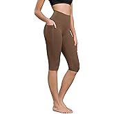 ODODOS Buttery Soft Lounge Yoga Capris with Pockets for Women, 14" / 19" / 21" High Waist Capri Leggings