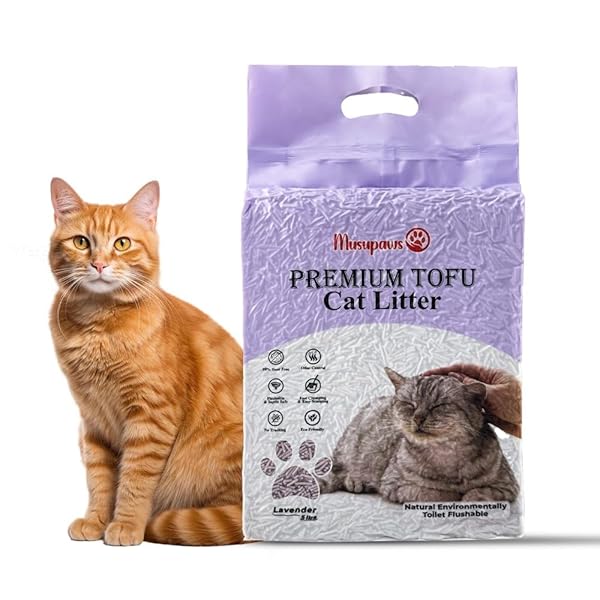 MUSUPAWS PREMIUM TOFU CAT LITTER (LAVENDER) 100% NATURAL...