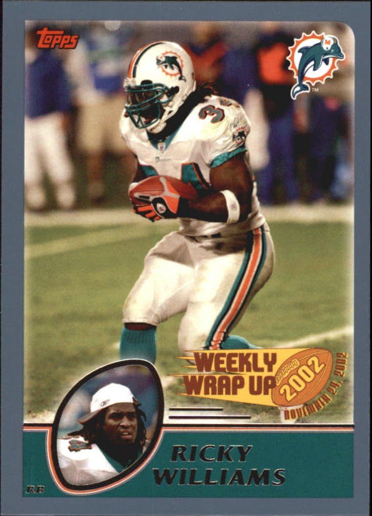Amazon 2003 Topps Football Card 302 Ricky Williams Collectibles 