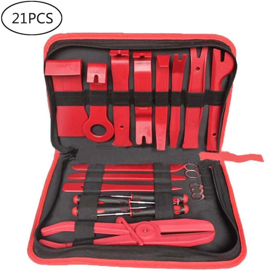SEN-KEY Car Trim Removal Tools, 21PCS Car Panel Removal Tools with Storage Bag, Auto Door Panel Removal Tools Kit for Car Audio, Door Panels, Removal Installer