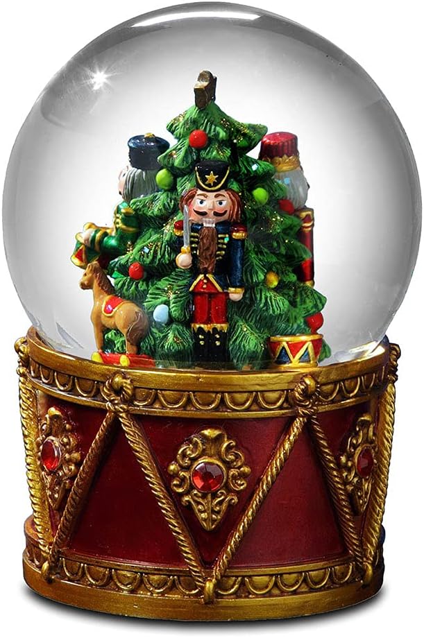 Nutcrackers - Nutcracker Drum Water Globe by The San Francisco Music Box Company