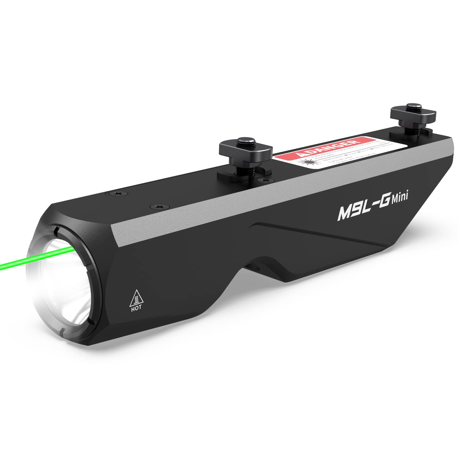 Photo 1 of Votatu M9L-G Mini Light Laser Combo Compatible with M-Lok Rail Surface, 550 Lumens Tactical Flashlight and Green Laser Sight with Strobe Function for Rifle, Magnetic Rechargeable