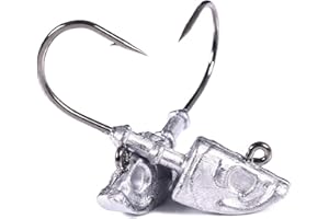 JIATAI FISHING 10Pcs Jig Heads Saltwater for Fishing Swimbait Saltwater Jig Heads Lures for Bass