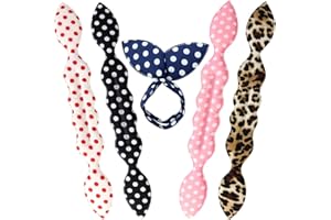 NAIHOD 5 Pieces Hair Bun Maker, Plate Hair Stick Tool, Hair Plate Hair Plate Tool Marble Pod Hair Plate, Magic Rabbit Ear Sponge Foam Deft Bun, Lazy Hair Curler Accessories for Women Girls