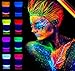 8 x UV Body Paint Black Light Make-Up Bodypainting Neon Blacklight Bodypaint Face Paints