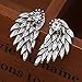 Diamond Pearl Double Ball Front Earrings Vintage Wings Earring
