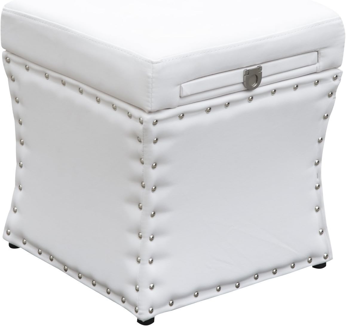 Best faux leather ottoman 17×17