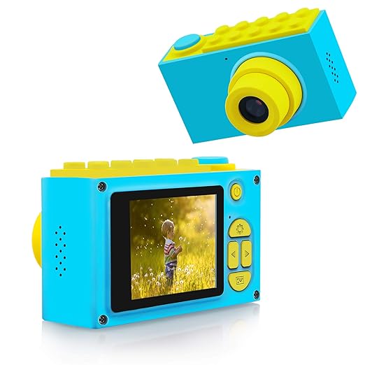 FishOaky Kamera für Kinder, Digitale Kamera Kinder, Digitalkamera Videokamera Full HD 1080P / 8MP / 4X Digitaler Zoom / 2 Zol