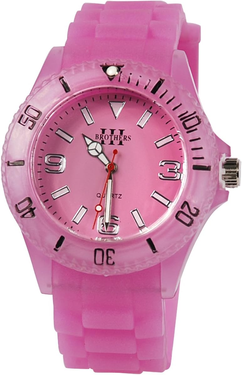 Neon Purple Silicone Glow in The Dark Watch
