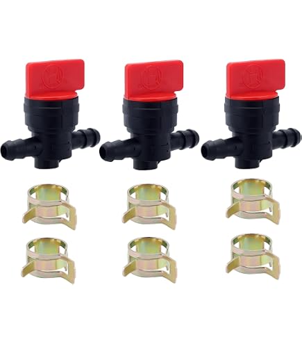 90° Inline 1/4 Fuel Shut Off Valve For Briggs, Tecumseh Snow Blower & Small Engines 3 thumbnail image