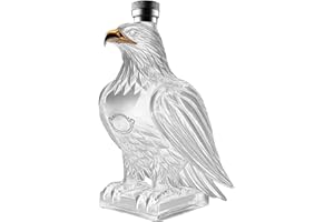 Whiskey Decanter, Eagle Whiskey Bottle, Eagle Shape Decanter, Unique Decorative Glass, Wine for Lovers, Dad, Husband and Boyf