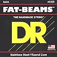 DR Strings FAT-BEAM Bass Guitar Strings (FB5-45), Silver