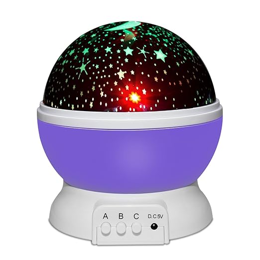 Yasolote Lámpara Proyector del Cielo de Estrella y Luna Lámpara ...