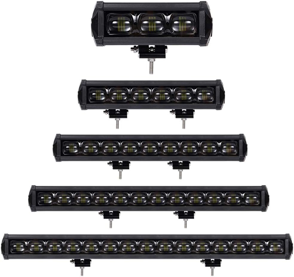 GaLon New 6D LED Light Bar Driving Lights Single Row Flood Beam for Car Boat Truck Offroad Vehicle Work Light Waterproof IP68 Fog Lights Headlights DC9-30V (Color : 40in 180W)