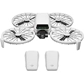 DJI Flip Two-Battery Combo Without Screen Remote Controller, Under 249 g | Drone With 4K UHD Camera for Adults, Palm Takeoff, Auto Return, Intelligent Flight, 2 Batteries
