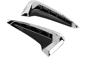 HEADERBS Car Fender Side Cover, 2pcs Car Fender Side Air Vent Cover Trim Sticker Accessories Decoration Fit for X5 F15 14-18