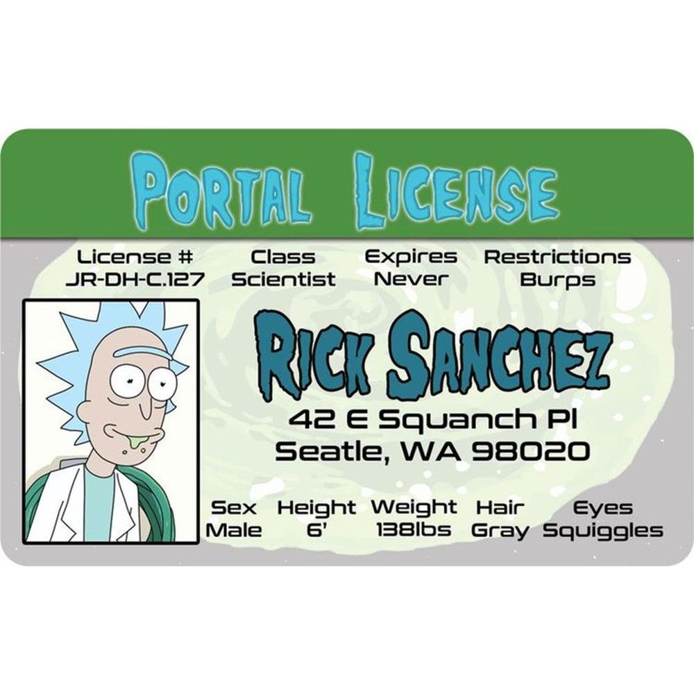 Carnet de Conducir de Rick Sanchez