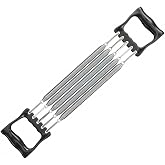 Adjustable Chest Expander for Men and Women, Classic Steel Spring Arm Pull Bar, 5-Level Resistance up to 66 lbs, Durable Upper Body Workout Equipment for Home Gym, Shoulders and Back Training