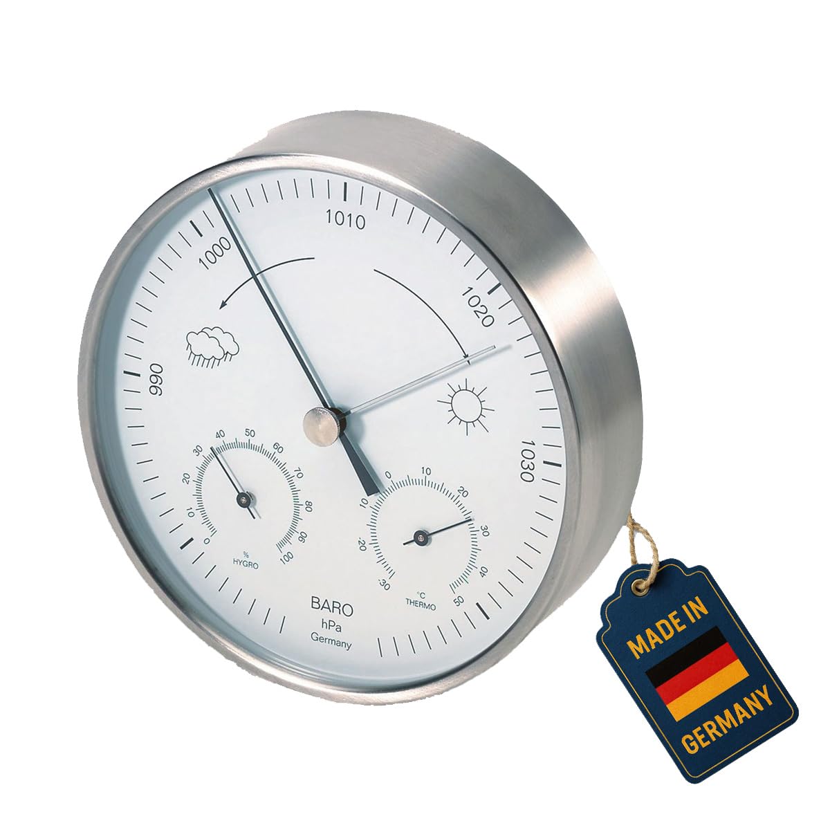 TFA Steel Indoor Weatherstation Dial