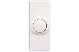 HEATH ZENITH Globe Electric SL-7393-02 Doorbell Wrls Push-Button Round, No Size, White