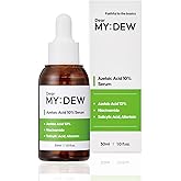 DearMYDEW 10% Azelaic Acid Serum with Niacinamide, Salicylic Acid, Allantoin, Rosacea Treatment for Face Redness Relief, Reduce Cystic Acne Scar, Pimples, Non-Comedogenic, Korean Skincare, 1Fl Oz