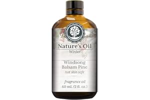 NATURE'S OIL Windsong Balsam Pine Fragrance Oil (60ml) For Diffusers, Candles, Home Scents, Linen Spray, Slime