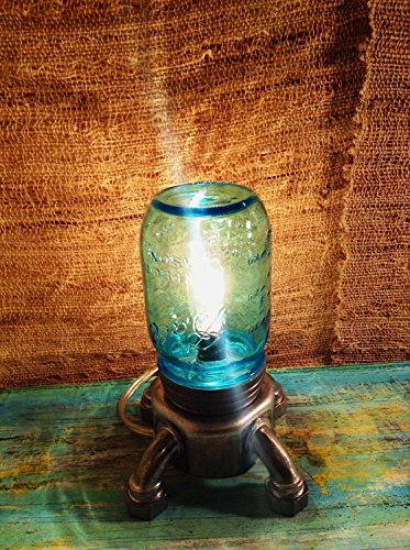 THE PET MASON Jar Lamp, small Industrial base table lamp | MillerLights Original.