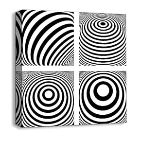 Abstract Visual Illusion Painting for Bedroom Living Room