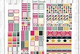 Glam It, planner stickers kit. 8 full size sheet of stickers. Sized for Erin Condren, but will work in most planners. Kiss cut on matte removable sticker sheets.