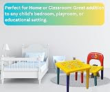 Trendi ABC Alphabet Plastic Table & Chair Set for Kids - Multi-Color view 4