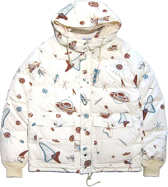 Amazon Co Jp 全2色 Weirdo ウィアード 17aw Space Target Down Jacket スペースターゲットダウンジャケット アイボリー Xl 服 ファッション小物