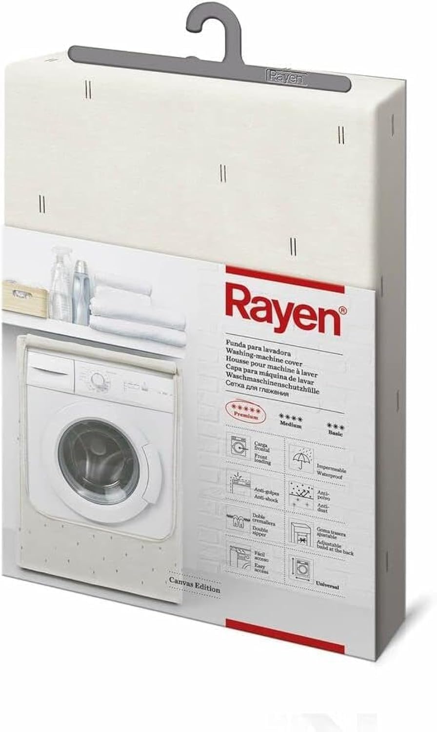 Rayen | Canvas Edition | Washing-machine cover | Suitable for washing machines and dryers | 84 x 60 x 60 cm