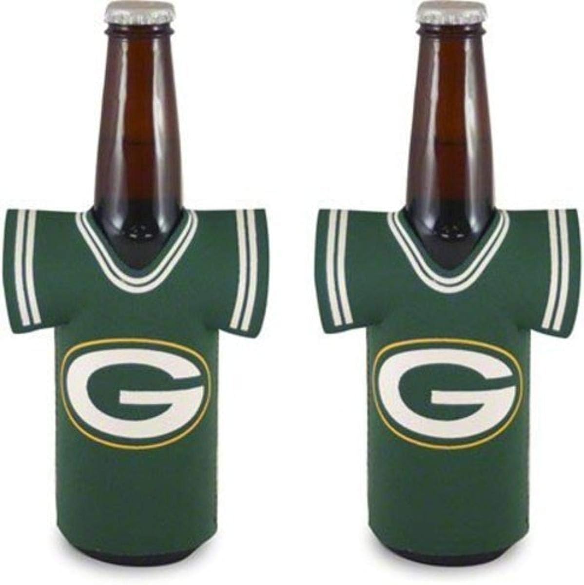 Amazon Com Nfl Green Bay Packers Bottle Jersey Holder One Size Team Color Clothing