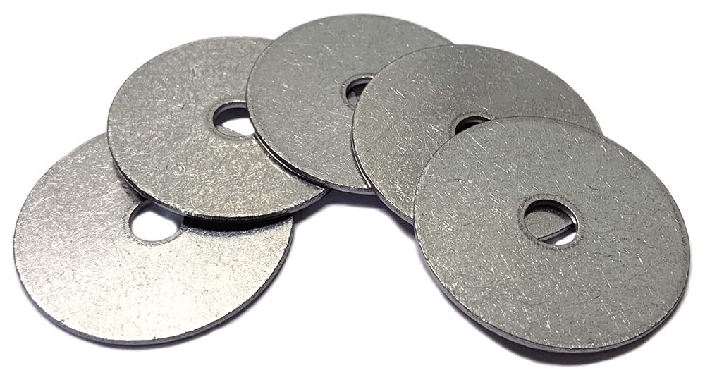 Type 18-8 Stainless Steel Fender Washers Size 1/4" x 1" (Pack of 100pcs) Marine Bolt Supply