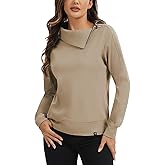 Soneven Womens' Golf Sweatshirts Thermal Fleece Running Pullover Quarter Zip Winter Outdoor Hiking Athletic Sweatshirts