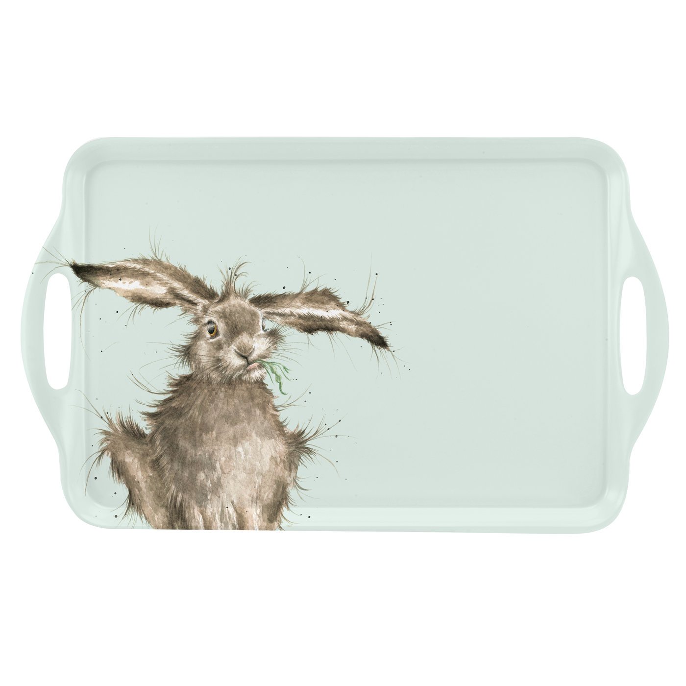 Portmeirion Wrendale Large Handled Tray (Hare), Multi Coloured
