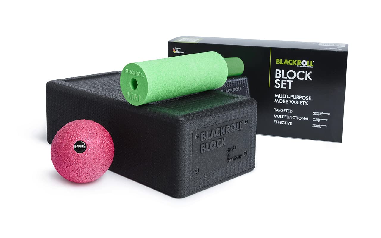 Blackroll Block Massage Equipment Schwarz/Grün/Pink 30