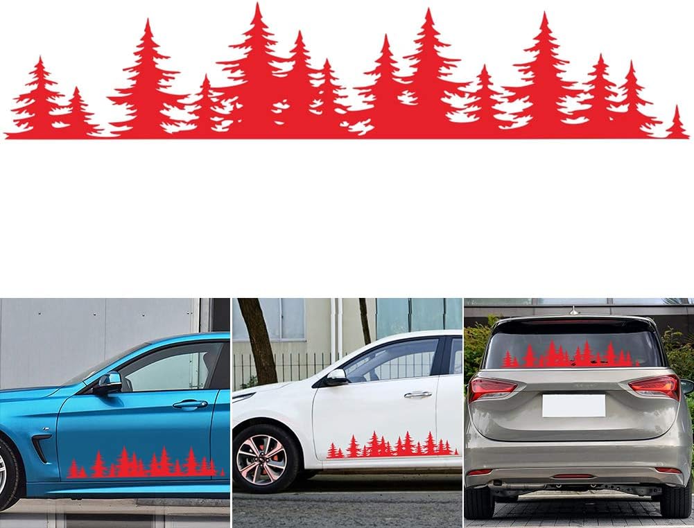 ggaggaa Forest Mountain View Big Northwest car Sticker car Window Sticker Forest Scene car Decoration