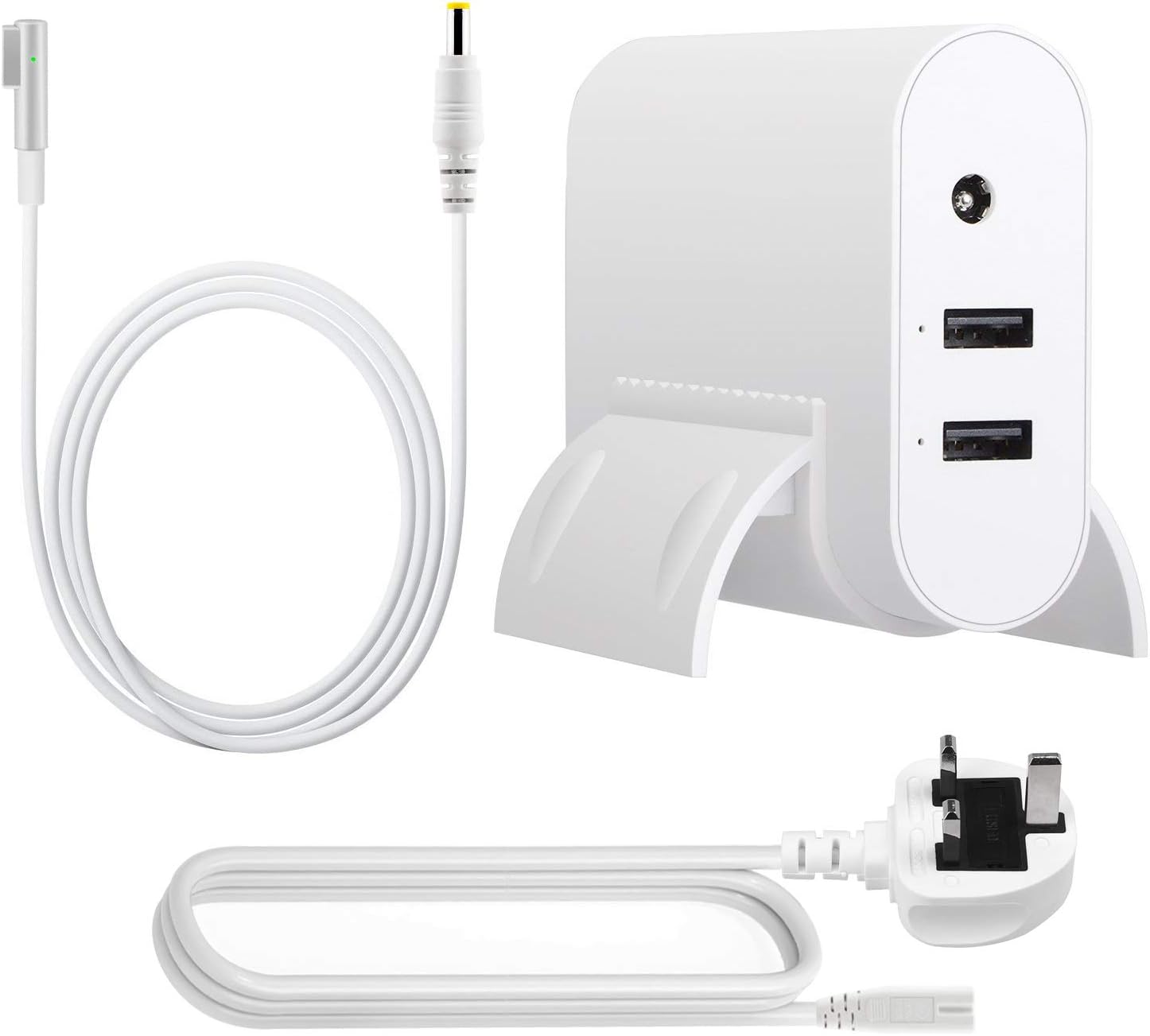 WEGWANG Charger 45W Replacement [No Sparking] for Mac Air Charger with 2 Ports USB L-tip Magnetic Power Adapter Compatible for Mac Air 11-inch 13-inch Before 2012