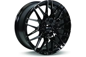 Pack of 4 RTX Rims 82938 V20 Gloss Black Rim | 17 inch wheel | 17x7.5 inch 5x114.3 42 mm offset | Passenger car wheels