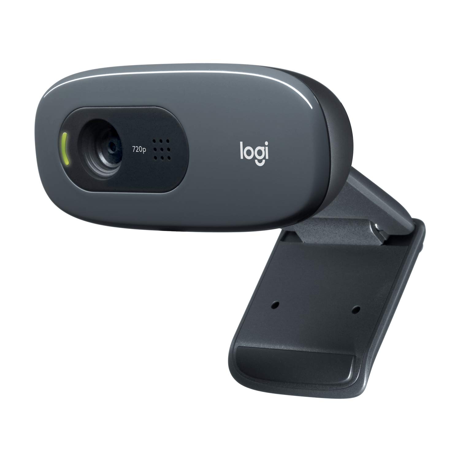 Logitech C270 HD - Webcam for video conferencing with widescreen, microphone noise reduction and automatic light correction, black
