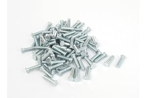 uxcell M3x12mm Zinc Plated Flush Head Self Clinching Threaded Studs 100pcs