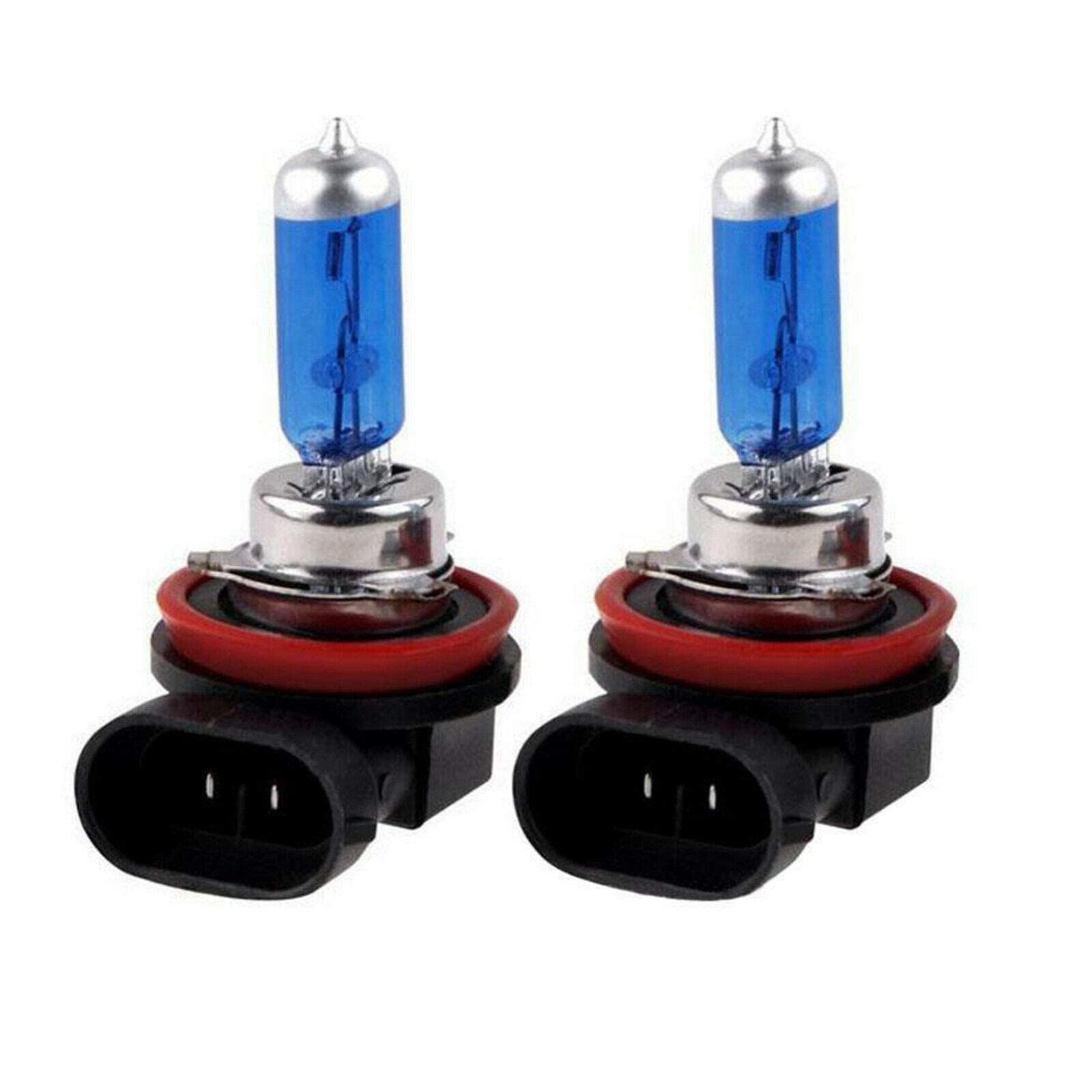 Riloer Car Light Bulbs, 2PCS H8/H11 12V 55W Xenon Headlight, Dipped Beam Bulbs for Vehicle, Super White