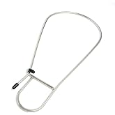 Calissa Offshore Tackle Kayak &amp; Spearfishing Stainless Steel Fish Stringer Clip + 36&rdquo; Steel Lanyard Speargun Spear Fishing Freediving Scuba Dive Diving Large Holder (Stainless Steel - No Clip)