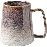 XINRRY Large 24 oz Ceramic Coffee Mug with Large Handle, Vintage Coffee Cup, Extra Big Tea Cup for Office and Home, Dishwasher and Microwave Safe, Starry Purple