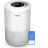 LEVOIT Air Purifier for Home Bedroom Dorm Room, Smart & Voice Control, AHAM Verifide, 3-in-1 Filter With HEPA Sleep Mode, for Pollen, Pollutants, Smoke, Dander, Dust, Core 200S-P, White