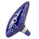 TOTMC Legend of Zelda Ocarina of Time Triforce Link 12 Hole Alto C Mediant Tone Ocarina Zelda Cosplay Ceramic Replica + Textbook